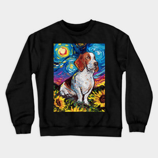 Basset Hound Night 2 Crewneck Sweatshirt