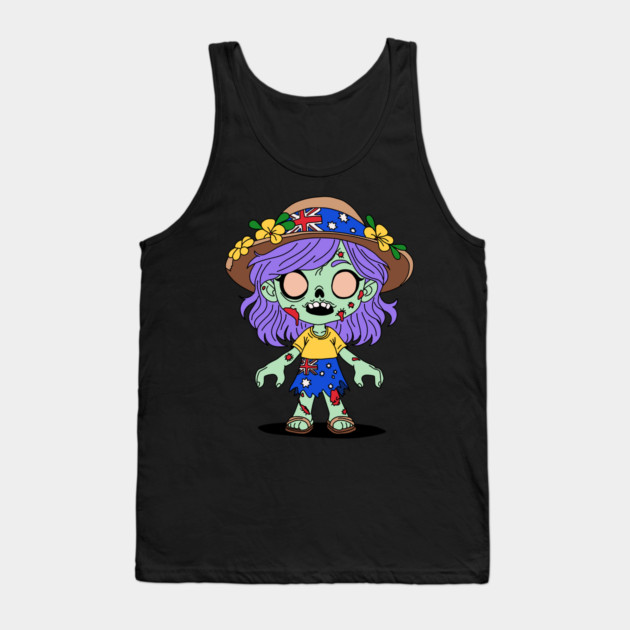 Australian Zombie Tank Top by H. R. Sinclair