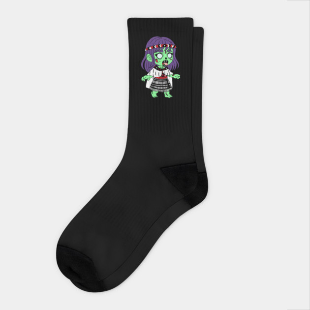Māori Zombie Socks by H. R. Sinclair
