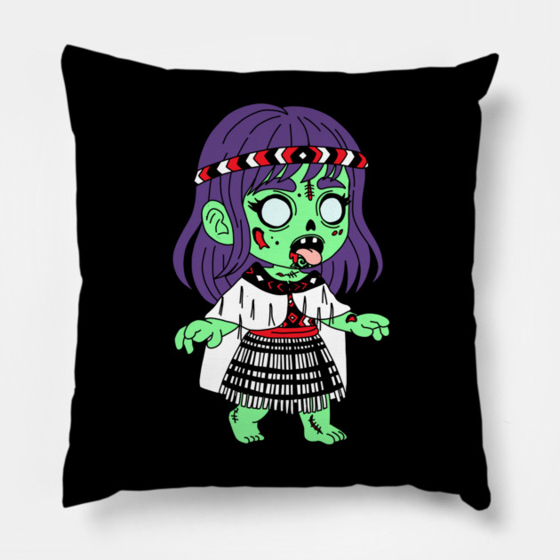 Māori Zombie Pillow by H. R. Sinclair