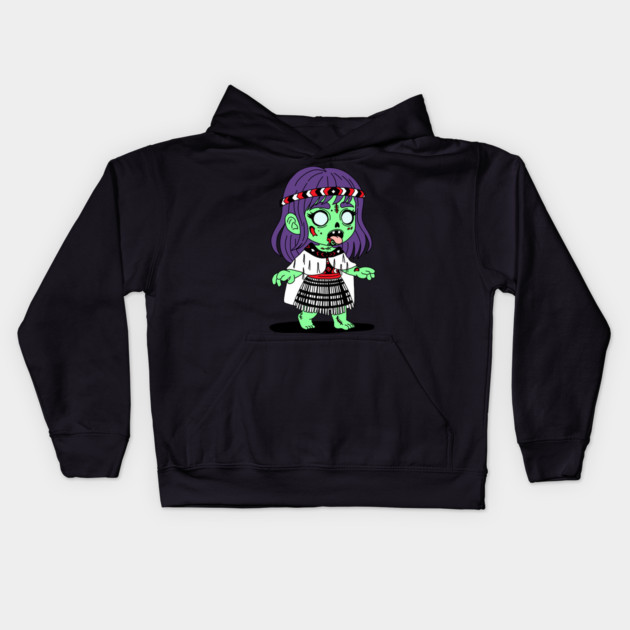 Māori Zombie Kids Hoodie by H. R. Sinclair