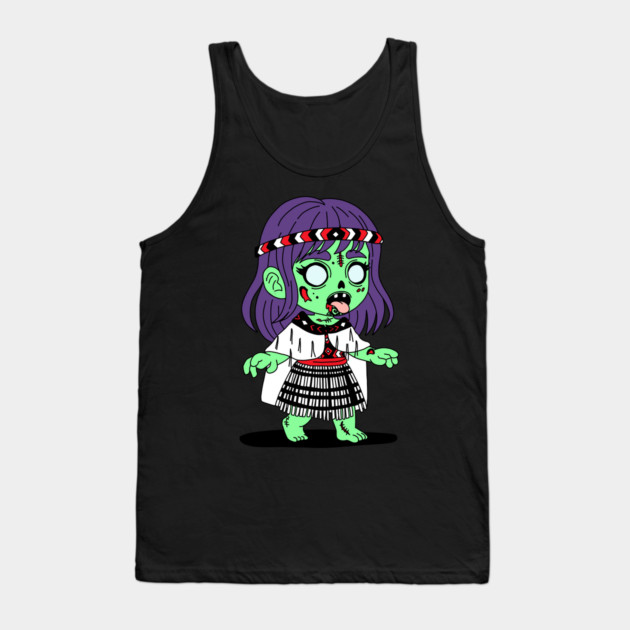 Māori Zombie Tank Top by H. R. Sinclair