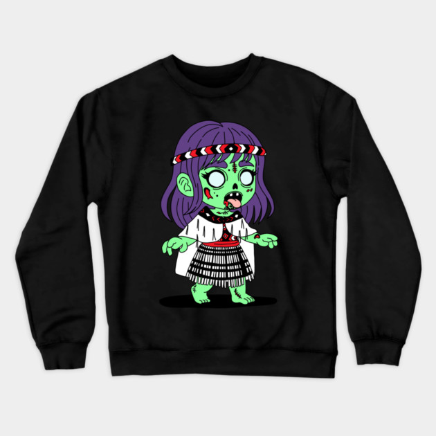 Māori Zombie Crewneck Sweatshirt by H. R. Sinclair