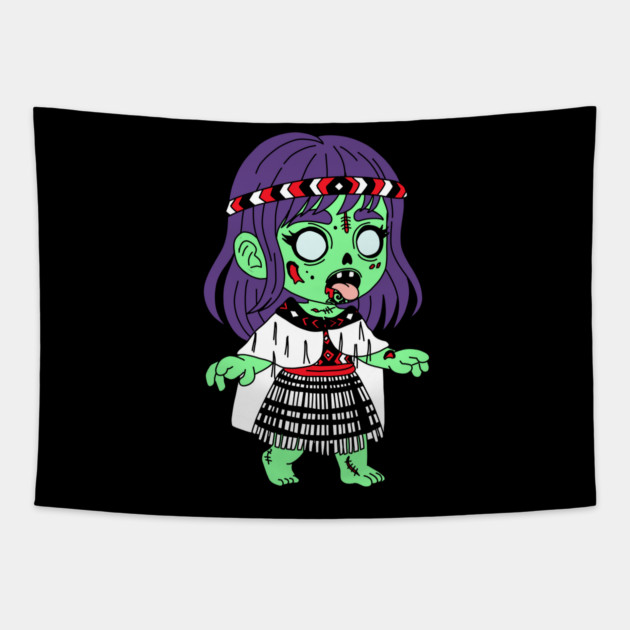 Māori Zombie Tapestry by H. R. Sinclair