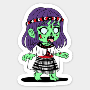 Māori Zombie Sticker