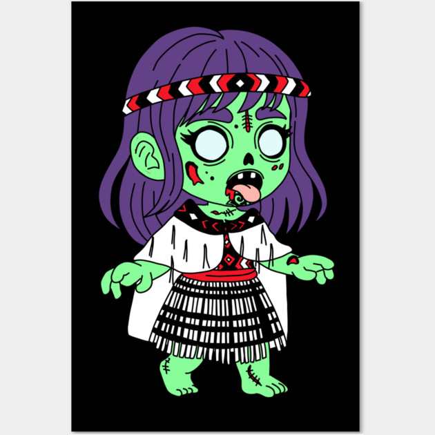 Māori Zombie Wall Art by H. R. Sinclair