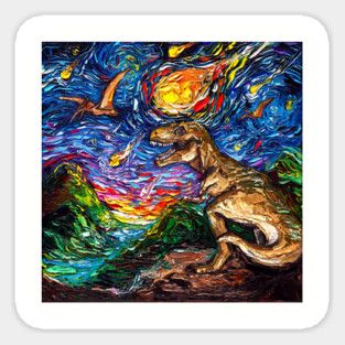 Jurassic Night Sticker