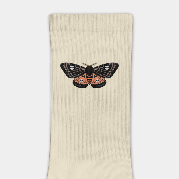 Death’s-Head Moth with Skulls and Gothic Wings by BirdsnStuff