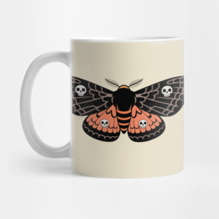 Death’s-Head Moth with Skulls and Gothic Wings Mug