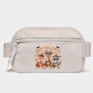 Adorable Fox, Deer, and Raccoon in Halloween Costumes Bag