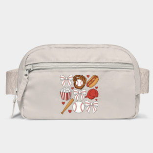 Coquette Baseball Bow | Cute Game Day Gift for Girls, Cheer Moms & Baseball Mamas Bag