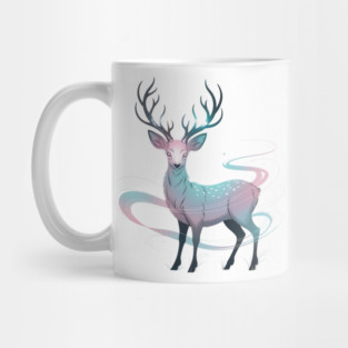 Fantasy Spirit Deer with Mystical Energy Mug