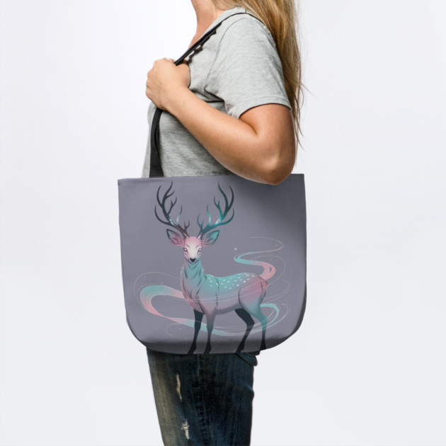 Fantasy Spirit Deer with Mystical Energy by BirdsnStuff