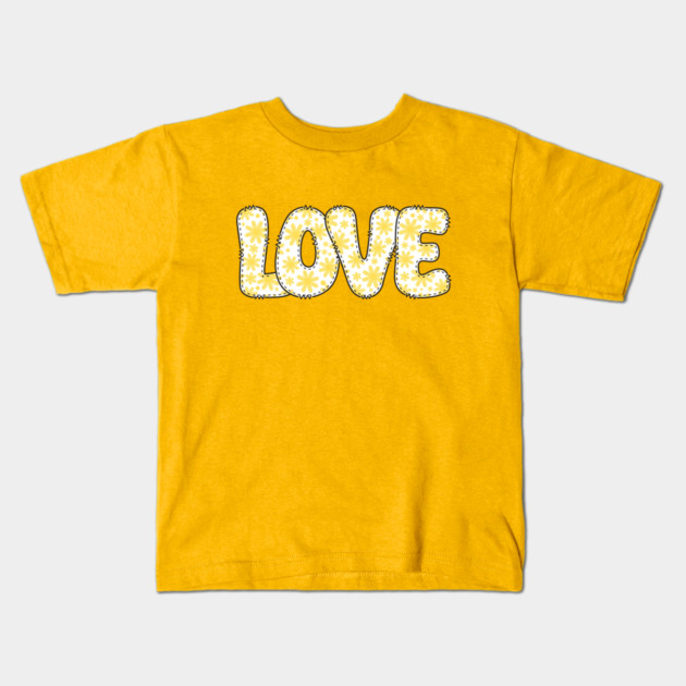 Love - Yellow Daisies Kids T-Shirt by Stars Hollow Mercantile