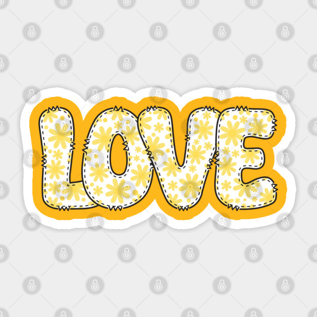 Love - Yellow Daisies Sticker by Stars Hollow Mercantile