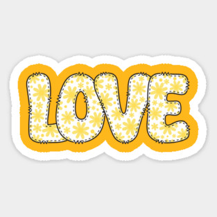 Love - Yellow Daisies Magnet