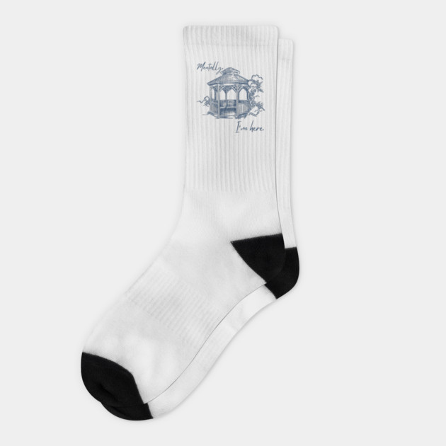 Mentally, I'm here. Gazebo Socks by Stars Hollow Mercantile