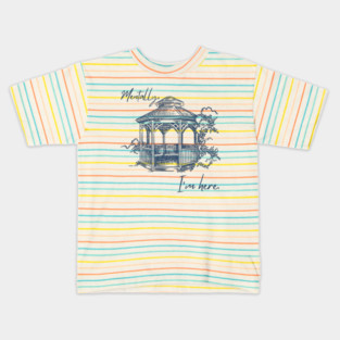 Mentally, I'm here. Gazebo Kids T-Shirt