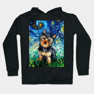 Yorkie Night Hoodie