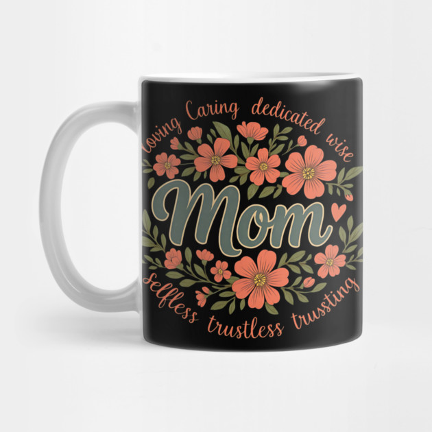 She is Mom | Boho Floral Mother’s Day Gift for Loving, Caring, Dedicated Mamas by ArtistTee ⭐⭐⭐⭐⭐