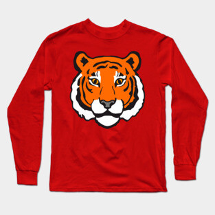 Fierce Focus – Bold Tiger Face Long Sleeve T-Shirt