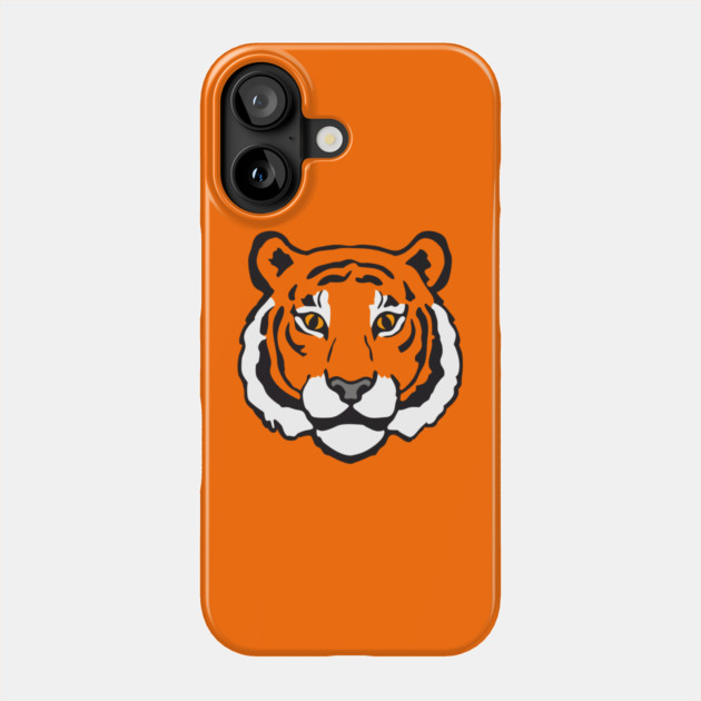 Fierce Focus – Bold Tiger Face Phone Case by DonWillisJrArt