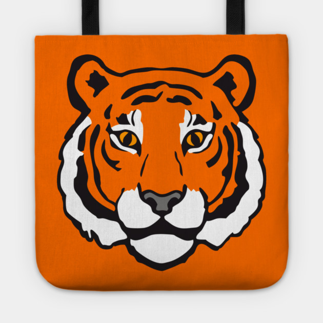 Fierce Focus – Bold Tiger Face Tote by DonWillisJrArt