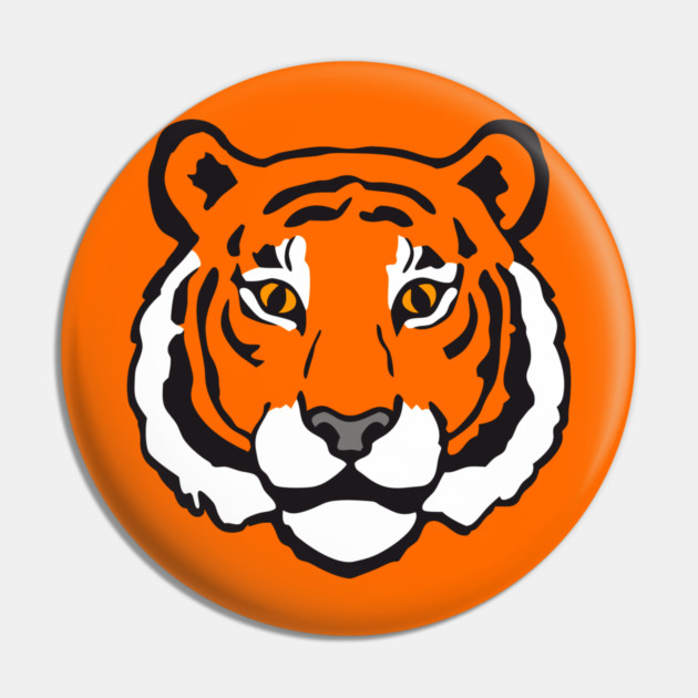 Fierce Focus – Bold Tiger Face Pin by DonWillisJrArt