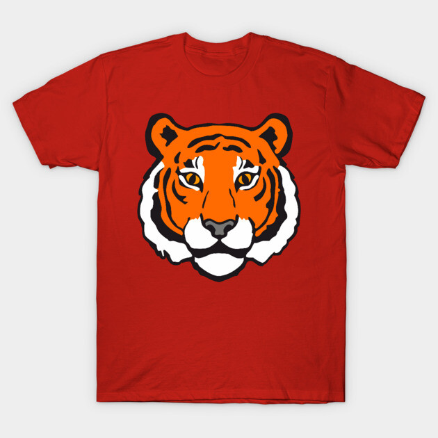 Fierce Focus – Bold Tiger Face T-Shirt by DonWillisJrArt