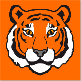 Fierce Focus – Bold Tiger Face Posters and Art