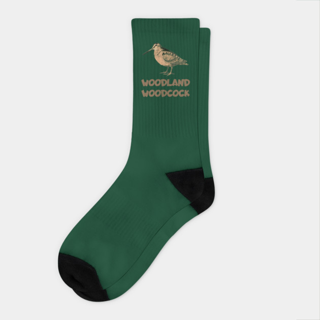 Woodland Woodcock Socks by DonWillisJrArt