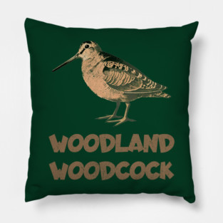 Woodland Woodcock Pillow
