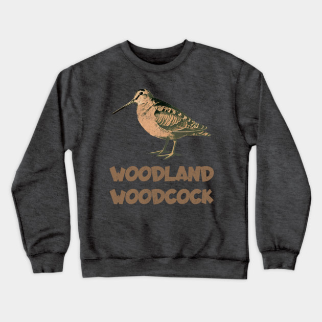 Woodland Woodcock Crewneck Sweatshirt by DonWillisJrArt