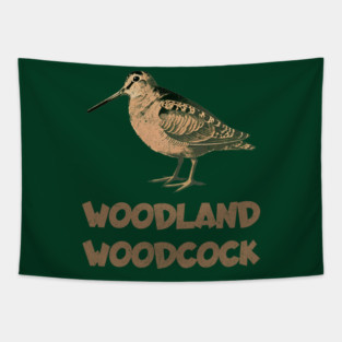 Woodland Woodcock Tapestry
