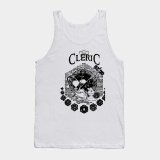 RPG Class Series: Cleric - Black Version Tank Top