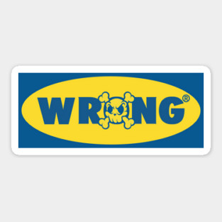 WRÖNG SKATEBÖARD™ Sticker