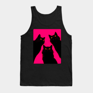 Black Cats It's Time To Wake Up Tank Top