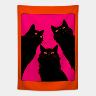 Black Cats It's Time To Wake Up Tapestry