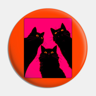 Black Cats It's Time To Wake Up Pin