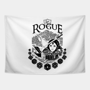RPG Class Series: Rogue - Black Version Tapestry