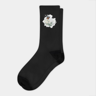 Boho Chic Floral Dreams Socks