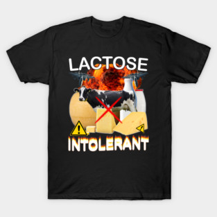 Lactose Intolerant Funny Meme T-Shirt