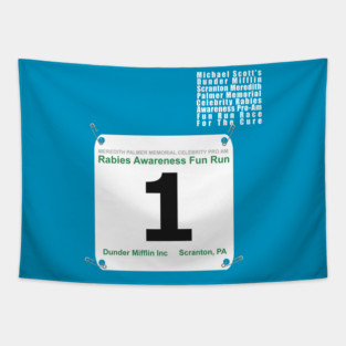 The Office Fun Run - Front and Back Tapestry