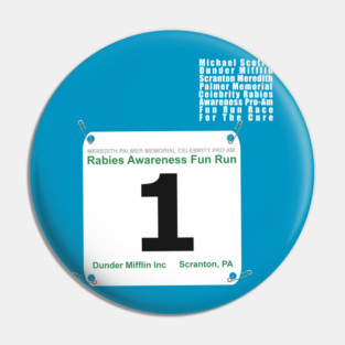 The Office Fun Run - Front and Back Pin