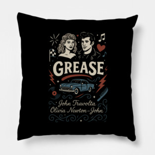 Grease chalk book cover Pillow