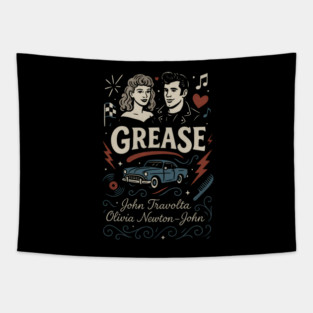 Grease chalk book cover Tapestry