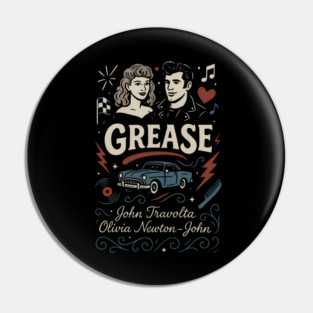 Grease chalk book cover Pin