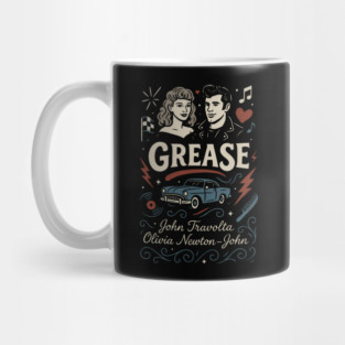 Grease chalk book cover Mug