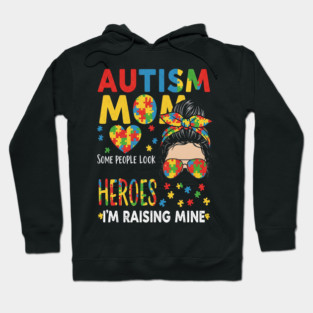 Autism Mom Tee - Raising My Superhero Design Hoodie