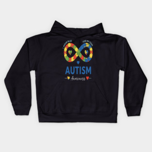 Autism Son Tee - Infinity Love Awareness Design Kids Hoodie
